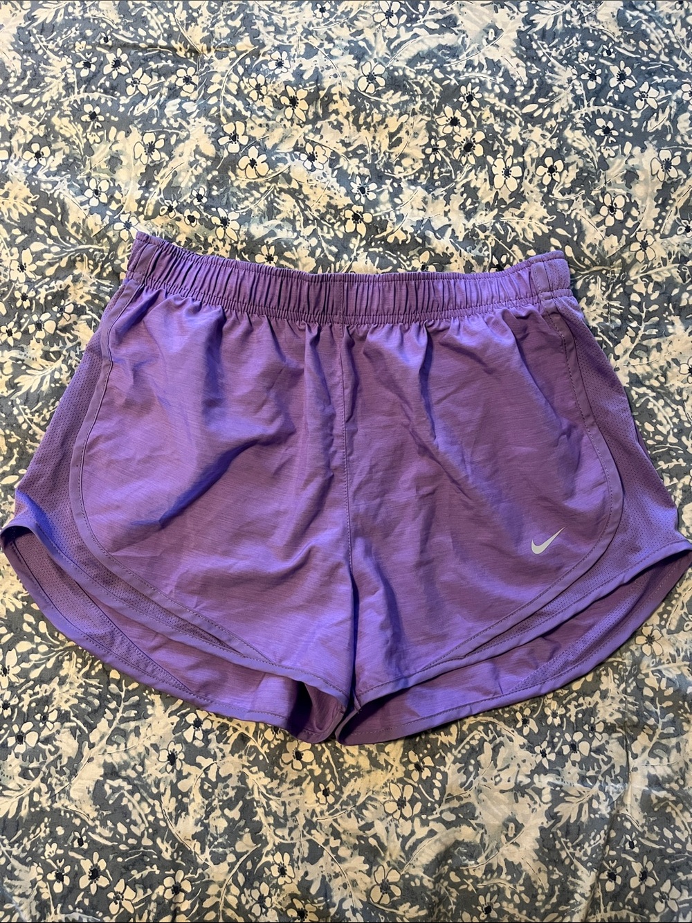 Nike Purple Women's Athletic Running Shorts with Reflective Swoosh. Like new.